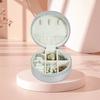 Joyero portátil estilo princesa estilo europeo, pequeño, de viaje, de Corea del Sur, para mujer