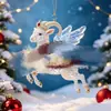2027 Año del Borrego de Fuego Rojo Mascota Año del Borrego Próspero Regalo de Reunión Anual Colgante Regalo de Año Nuevo Borrego de Acrílico Original
