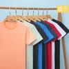 Playera de Verano de Seda de Hielo de Cuello Redondo de Secado Rápido Transpirable Deportiva Delgada de Manga Corta Ropa de Grupo Ropa de Trabajo Viajes Fiesta Impresión DIY