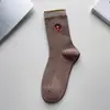 Calcetines de Dibujos Animados Sin Costuras Estilo Japonés para Mujer, Calcetines Holgados Melad Otoño e Invierno, Calcetines de Media Pantorrilla de Moda para Combinar con Zapatos Birkenstock, Calcetines Largos al por Mayor