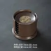 Conjunto de Porta-Copos de Baquelite Pad Isolante para Cerimônia do Chá Porta-Copos para Escritório Acessórios para Conjunto de Chá Kung Fu Bandeja de Chá Doméstica Antiderrapante Antiqueimaduras