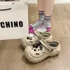 Pantuflas de plataforma con suela gruesa para aumentar la altura, para uso en interiores en casa y en el baño, zapatos de plataforma antideslizantes de suela suave con una sensación cómoda, adecuados para usar al aire libre en verano, pantuflas de punta cerrada