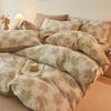 Categoría Madre y Bebé 100% Algodón Cepillado Estilo Retro Europeo Juego de Cuatro Piezas para Cama de Adulto Juego de Tres Piezas para Cama de Dormitorio Estudiantil