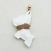 Chaveiro de Filhote de Couro Genuíno Feito à Mão Cordão Anti-Perda Pingente Chaveiro de Carro Bulldog Francês Chaveiro de Corda Trançada