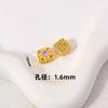 Accesorios dorados de alta retención de color oro antiguo hechos a mano incrustados pulsera de perlas cuentas sueltas accesorios de joyería diy cuentas espaciadoras para pulsera