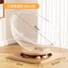 Cápsula espacial nido para gatos universal para las cuatro estaciones alta permeabilidad nido de hielo acrílico verano madera maciza plato giratorio juguete para gatos una generación de pelo