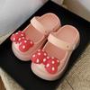 Sandalias de Verano para Niñas, Elegantes y Cómodas Zuecos Mary Jane con Lunares y Lazo, Suela Gruesa para Uso al Aire Libre