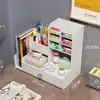 Porta-lápis inclinado em estoque transfronteiriço, organizador de mesa, caixa de armazenamento de papelaria para mesa de escritório, porta-canetas multifuncional para estudantes