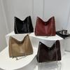 Bolso Casual Retro de Gran Capacidad para Mujer 2025 Nuevo Primavera Combinable Estilista Hombro Cruzado Tote para Viaje