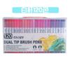 120 cores 72 cores 60 cores cabeça macia gancho linha dupla cabeça aquarela caneta terno arte pintura suprimentos materiais de pintura infantil
