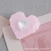 Accesorios de Acrílico de Gato de Dibujos Animados, Sensación de Lujo Ligero y Gama Alta, Pinzas para el Cabello, Materiales Hechos a Mano en Forma de Corazón, Lazos, Manualidades de Primavera Hechas a Mano