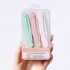 BoLonZi Kit de Cuchillo Plegable para Cejas para Mujer Rascador de Cejas de Seguridad Maquinilla de Cejas Antiarañazos Hoja Reemplazable