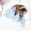 Lenço Xadrez com Bolinhas Vintage de Alta Qualidade Lenço Decorativo para Cabeça Lenço de Seda Novo Estilo Primavera e Verão