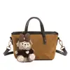 Bolso de Suede con Estampado de Leopardo de Nicho para Mujer Otoño/Invierno 2026 Nuevo Bolso Cruzado Versátil Bolso Cubo de Mano Exquisito Super Caliente