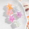 Heidi luz ultravioleta color variable estrella de cinco puntas con cuentas diy cadena para teléfono móvil llavero accesorios lote mixto a granel