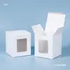 Em estoque caixa de papel cartão branco caixa de embalagem caixa de papel para copo d'água caixa de papel para caneca caixa de embalagem caixa com janela caixa de papel com janela geral