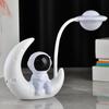 Lámpara de mesa de astronauta transfronterizo luz nocturna de astronauta para estudiantes lectura led aprendizaje dormitorio plegable lámpara de mesa pequeña
