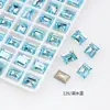 Pedras de Strass Cristal de Gelo Dongzhou, Retangular, de Ângulo Reto, com Fundo Pontiagudo, Pedras de Strass de Vidro, Decorações de Unhas Estilo Chinês Imitação, Acessórios para Nail Art