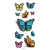 Adesivos de Tatuagem Flor Colorida Impressa em 3D Esboço Colorido Venda Direta da Fábrica Atacado em Estoque Adesivos de Tatuagem à Prova d'Água