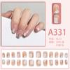 Simples puro vento vestindo unha peça branca halo flash peça removível nail art falsa peça de unha terminada atacado