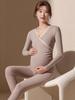 Conjunto de Roupa Térmica para Maternidade Outono e Inverno Pós-parto Roupa de Casa para Amamentação Tops e Calças de Maternidade Roupa de Dormir Tops para Amamentação