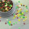 Estilo INS Nicho Círculo Lentejuelas de Color Joyería para Uñas Plástico Estilo Infantil Usar Armadura Pasta Brillante Accesorios Polarizados