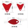Pieza de corazón rojo de plástico señuelo falso lentejuelas accesorios Accesorios para señuelos Luya accesorios de parche hoja de sauce de plástico equipo de pesca al por mayor