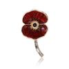 Nova Broche Criativo de Liga Esmaltada PP Flor de Papoula Moda Versátil para Terno Feminino Casaco Corsage Broche de Joia