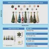 Decoraciones navideñas, árbol de Amazon, copos de nieve, pegatinas electrostáticas para puertas de cristal, decoración de ventanas y sala de estar, creando un ambiente festivo