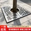 Grelha para Base de Árvore de Aço Inoxidável Greening de Jardim Divisória de Metal Quadrada Redonda Decoração de Contorno de Proteção de Árvore Placa de Cobertura para Base de Árvore