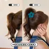 Pinza para el Cabello Versátil de Tiburón Pequeño Floral para Mujeres 2025 Nuevo Accesorio de Peinado de Alta Gama para Semirecogido y Cola de Caballo Alta