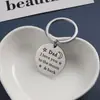 Dda Eu Te Amo Até a Lua de Volta Chaveiro de Aço Inoxidável Joia de Lua DIY