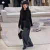 Conjunto de Tres Piezas para Niñas Otoño 2026 Nuevo Chaleco de Punto Negro Pantalones de Pierna Ancha Estilo Coreano Camisa Base de Manga Larga para Niñas
