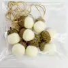 Materiales para decoración de bolas de bellota DIY de fieltro de lana transfronterizo para arreglo de escena navideña y adornos para árbol de Navidad