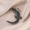 Retro Elegante Francés, Moderno Broche Mariposa de Diamantes Rojos, Ropa de Alta Gama, Accesorios para Abrigos, Broche Corsage