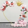 Venta Caliente en Amazon Arco Dorado de Hierro de 7.2 pies Marco de Puerta Guía de Camino para Bodas Soporte para Globos Escenario Diseño de Escenario