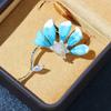 Nuevo Broche Nicho Divertido Personalidad Artístico Medio Crisantemo Goteo de Aceite y Diamante Exquisito Flor Lazo Pins para Hombres y Mujeres