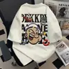 Nueva Camiseta de Manga Corta para Hombre Verano 2026, Divertido Estilo de Pareja, Versátil Tendencia Marca Holgada Cuello Redondo Top, 100% Algodón