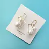 Oferta Especial Aguja de Plata Esterlina 925 Chapado en Oro Real Borla Geométrica Nuevo Diseño Pendientes de Moda Simples de Alta Calidad para Mujer