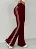 Calça de Yoga de Cintura Alta Modeladora Esportiva Outdoor Wide-Leg Mais Vendida Internacionalmente Nova Roupa Fitness Roupa Casual para Mulheres com Frete Grátis