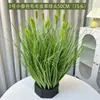 Plantas de Juncos Artificiais para Decoração de Paisagismo, Grama Artificial Interna, Popular para Fotografia, Flores e Plantas Artificiais