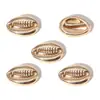 Colgantes de aleación de zinc con forma de concha de oro KC mezclado, estrella de mar, caracola, accesorios para pulsera de colgantes hechos a mano para DIY