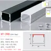 Lámpara lineal LED ranura de aluminio lámpara lineal lineal lámpara lineal empotrada perfil U de aleación de aluminio lámpara lineal de montaje abierto con ranura para tarjeta de aluminio