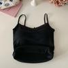 Pure Desire Lace Cinza Camisola Cinto Feminino Peitoral Interior Vestindo Exterior Curto Slim-fit Design Sense Niche Mulheres