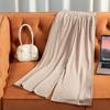 Hengjia HsNuevos Pantalones Casuales Versátiles Elegantes Adelgazantes Rectos Sueltos con Caída de Lana 100% para Otoño e Invierno