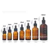 Frasco Graduado de Óleo Essencial 5ml, Conta-gotas Graduado Marrom, Frasco Dispensador de Óleo Essencial 10ml, Essência Cosmética de Vidro 20ml