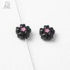 Estilo Ins Liga Flor Grande Gota de Óleo Contas com Furo Reto Corrente de Celular Pulseira Chaveiro Acessórios para Joias DIY Contas Versáteis