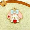 Kolobi Accesorios de Dibujos Animados DIY Colgante Individual de Pergamino Perro Gato Llavero Colgante Perro Pudín Cuerda de Mano Colgante