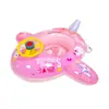 Nuevo Bote Inflable Engrosado con Forma de Avión, Asiento de Natación para Bebés y Niños Pequeños, Flotador de Natación de Rueda con Parasol