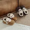 Zapatos Birkenstock Cálidos con Velcro, Gruesos y Peludos, para Mujer, Novedad Otoño/Invierno 2026, Zapatos de Algodón para Nieve, Zapatos Peludos con Lazo